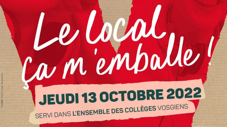 « Le local ça m’emballe » : Menu 100% local et Vosgien pour tous les collégiens