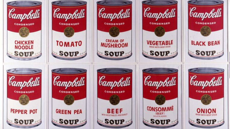 Andy Warhol et ses célèbres boîtes de conserves