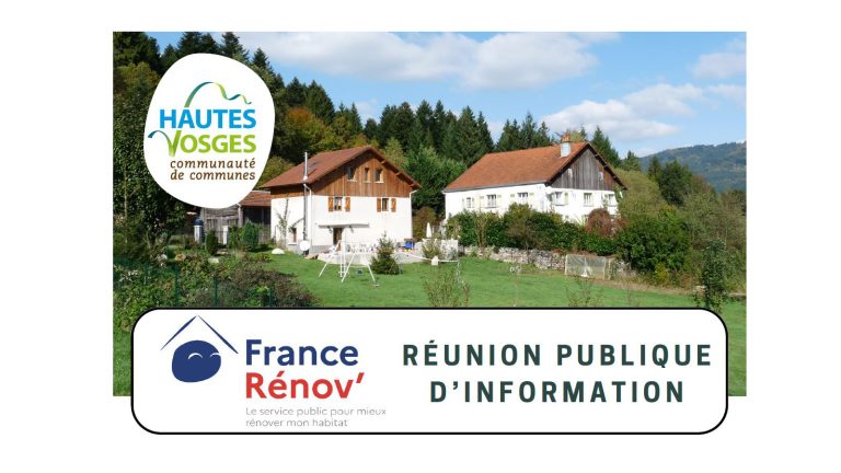 Une réunion pour s’informer sur les aides à la rénovation avec le service France Rénov’ !