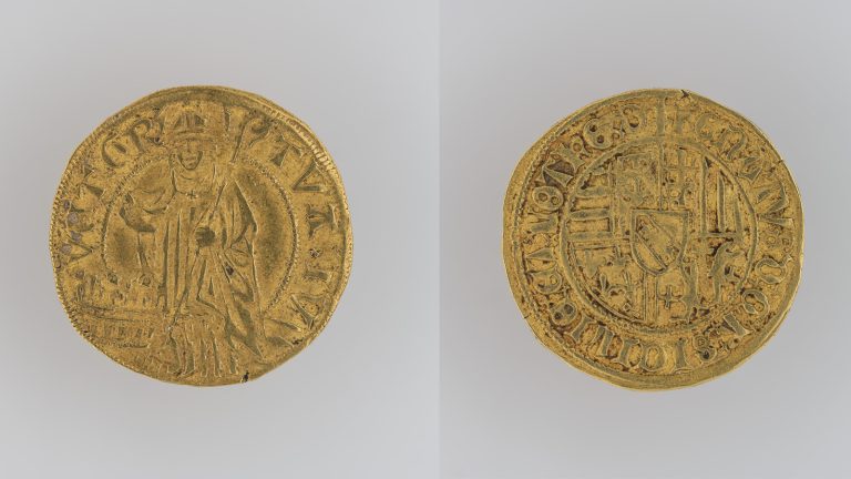 Florin au saint Nicolas de la collection numismatique du Mudaac