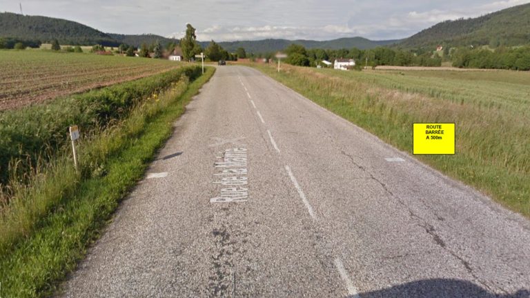 Travaux de chaussée sur la RD81 entre Les Poulières et Biffontaine