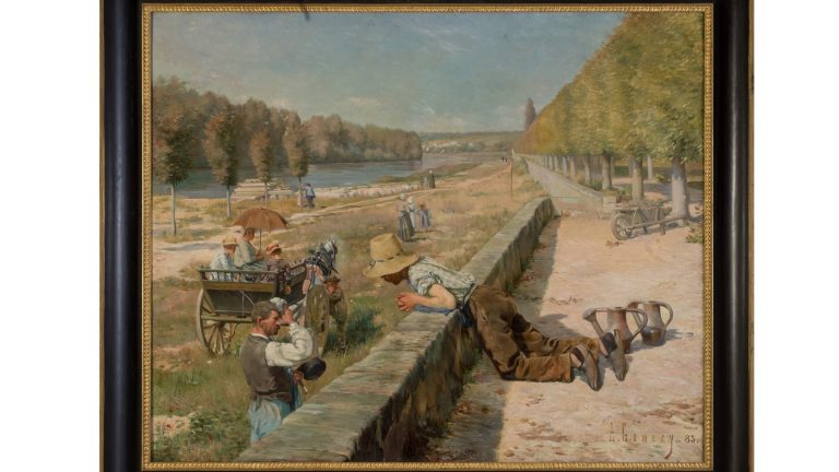 Le départ pour la fête peint par Gumery