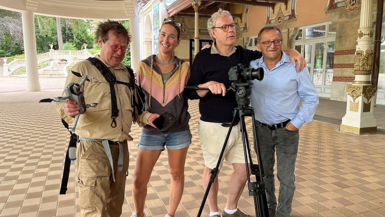 Des Racines et des ailes en tournage dans les Vosges
